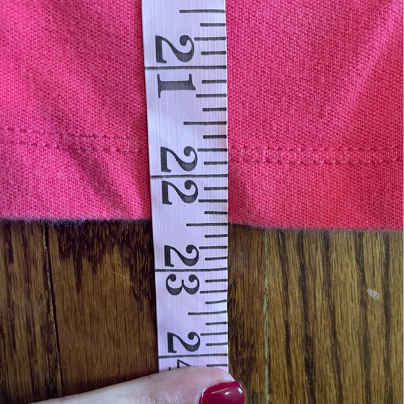 Lauren Jeans Company Ralph Lauren Girls Pink Navy Rugby Shirt Size Large - Picture 5 of 5